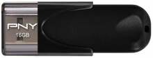 USB mälupulk PNY Attache 4, USB 2.0, 16GB, must