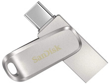USB mälupulk SanDisk Ultra Luxe SDCZ75-032G-G46, USB-C, 32GB, hõbe