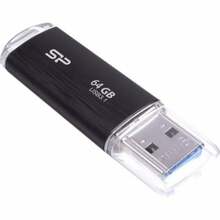 USB mälupulk Silicon Power Blaze B02, USB 3.0, 64GB, must