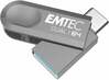 USB mälupulk Emtec D280, USB 3.2, 64GB, hõbe