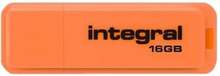 USB mälupulk Integral Neon, USB 2.0, 16GB, oranž