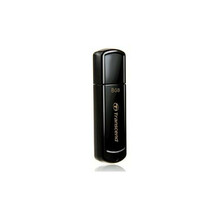 USB mälupulk Transcend JetFlash 350, USB 2.0, 8GB, must