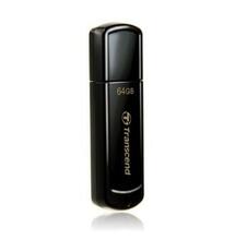 USB mälupulk Transcend JetFlash JF350, USB 2.0, 64GB, must