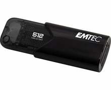 USB mälupulk Emtec B110 Click Easy, USB 3.2, 512GB, must