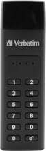 USB mälupulk Verbatim Keypad Secure, USB 3.2 Gen 1, 64GB, must