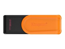 USB mälupulk Kingston DataTraveler Exodia S, USB 3.2 Gen 1, 256GB, must/oranž