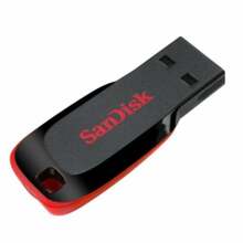 USB mälupulk SanDisk Cruzer Blade SDCZ50-016G-B35, USB 2.0, 16GB, must/punane