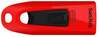 USB mälupulk SanDisk Ultra, USB 3.0, 64GB, punane