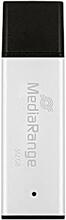 USB mälupulk MediaRange High Performance, USB 3.2 Gen 1, 512GB, hõbe/must