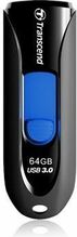 USB mälupulk Transcend JetFlash 790K, USB 3.0, 128GB, must/sinine