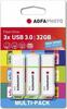 USB mälupulk AgfaPhoto Color Mix, USB 3.0 Gen 1, 32GB