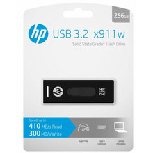 USB mälupulk HP HPFD911W-256, USB 3.2, 256GB, must