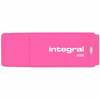 USB mälupulk Integral Neon, USB 2.0, 16GB, roosa