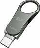 USB mälupulk Silicon Power Mobile C80, USB 3.1, 128GB, titaan
