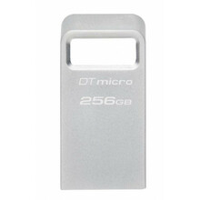 USB mälupulk Kingston DataTraveler micro, USB 3.2, 256GB, hõbe