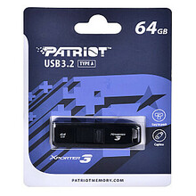USB mälupulk Patriot Xporter 3, USB 3.2, 64GB, must