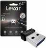USB mälupulk Lexar JumpDrive S47, USB 3.1, 64GB, must