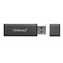 USB mälupulk Intenso Alu Line, USB 2.0, 64GB, antratsiit