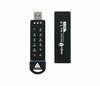 USB mälupulk Apricorn Aegis Secure Key, USB 3.0, 30GB, must