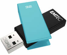 USB mälupulk Emtec C350 Brick, USB 2.0, 32GB, sinine/must