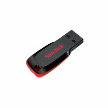 USB mälupulk SanDisk Cruzer Blade SDCZ50-064G-B35, USB 2.0, 64GB, must/punane