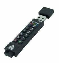 USB mälupulk Apricorn Aegis Secure Key 3NX, USB 3.2, 8GB, must