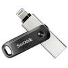 USB mälupulk SanDisk iXpand Go SDIX60N-128G-GN6NE, USB 3.0, 128GB, must/hõbe