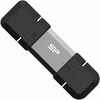 USB mälupulk Silicon Power Mobile C51, USB Type-A ja Type-C, 64GB, hõbedane