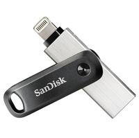 USB mälupulk SanDisk iXpand Go SDIX60N-128G-GN6NE, USB 3.0, 128GB, must/hõbe