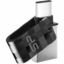 USB mälupulk Silicon Power Mobile C31, USB 3.2 Gen 1, 16GB, must