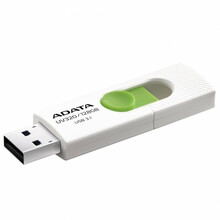 USB mälupulk Adata UV320 AUV320-128G-RWHGN, USB 3.2 Gen 1, 128GB, valge/roheline