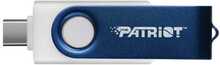 USB mälupulk Patriot Xporter X550, USB 3.2 Gen 1, 64GB, valge/sinine