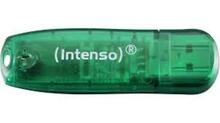 USB mälupulk Intenso 3502460, USB 2.0, 8GB, roheline