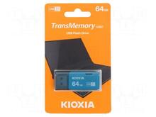 USB mälupulk Kioxia, 64GB, sinine/must