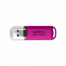 USB mälupulk Adata C906, USB 2.0, 64GB, roosa