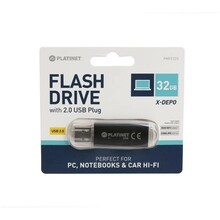 USB mälupulk Platinet X-DEPO, USB 3.0, 32GB, must