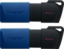 USB mälupulk Kingston DataTraveler Exodia M, USB 3.2, 64GB, sinine/must