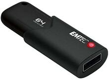 USB mälupulk Emtec B120 Click Secure, USB 3.2, 64GB, must