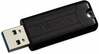 USB mälupulk Verbatim PinStripe, USB 3.0, 16GB, must