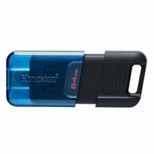 USB mälupulk Kingston DataTraveler 80 M, USB-C, 64GB, must