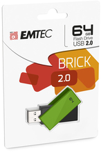 USB mälupulk Emtec C350, USB 2.0, 64GB, roheline