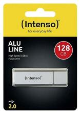 USB mälupulk Intenso Alu Line 3521496, USB 2.0, 128GB, hõbe