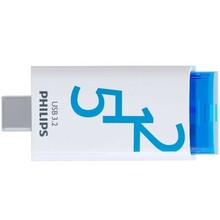 USB mälupulk Philips Click FM51FD175B/00, USB-C 3.2 Gen 1, 512GB, Ocean Blue