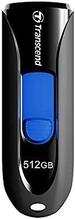 USB mälupulk Transcend JetFlash 790 TS512GJF790K, USB 3.1, 512GB, must/sinine