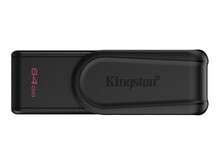 USB mälupulk Kingston DataTraveler Exodia S, USB 3.2 Gen 1, 64GB, must