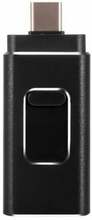 USB mälupulk Evelatus EFD03, 4in1, USB 3.0, 64GB, must
