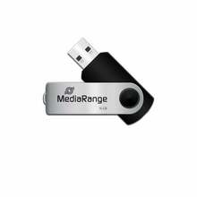 USB mälupulk MediaRange MR910, USB 2.0, 16GB, hõbe/must