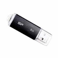 USB mälupulk Silicon Power Ultima U02, USB 2.0, 8GB, must