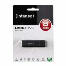 USB mälupulk Intenso ALU LINE, USB 2.0, 8GB, antratsiit