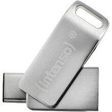 USB mälupulk Intenso cMobile Line, USB 3.1, 64GB, hõbedane